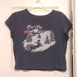 Hollister cropped shirt